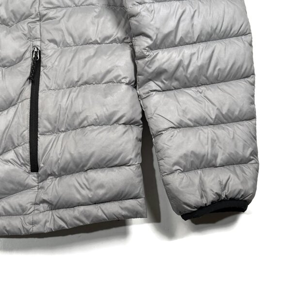 Eddie Bauer Jacket Womens XXL Two Tone Colorblock Down Puffer Coat Black Gray - Picture 6 of 10